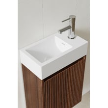 Panama 400mm Wall Hung Single Vanity with Integrated Basin